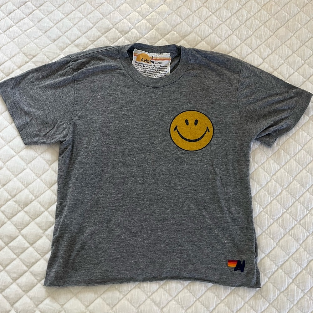 Aviator Nation Boyfriend Tee Smiley